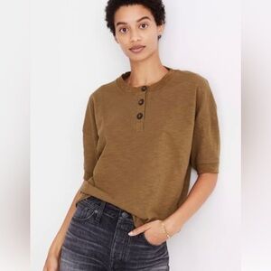 Madewell Raw Edge Henley Tee